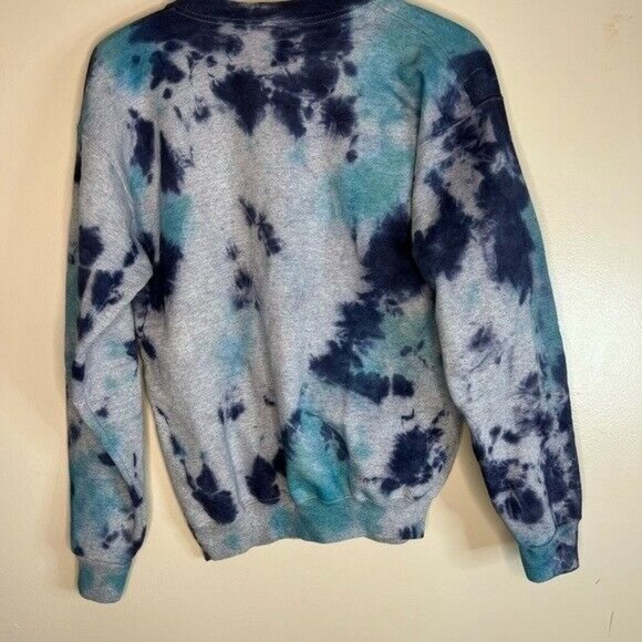 Ivysport Penn Classic Sweatshirt (Heather Grey) Custom Tie Dye Size Small - Picture 5 of 6